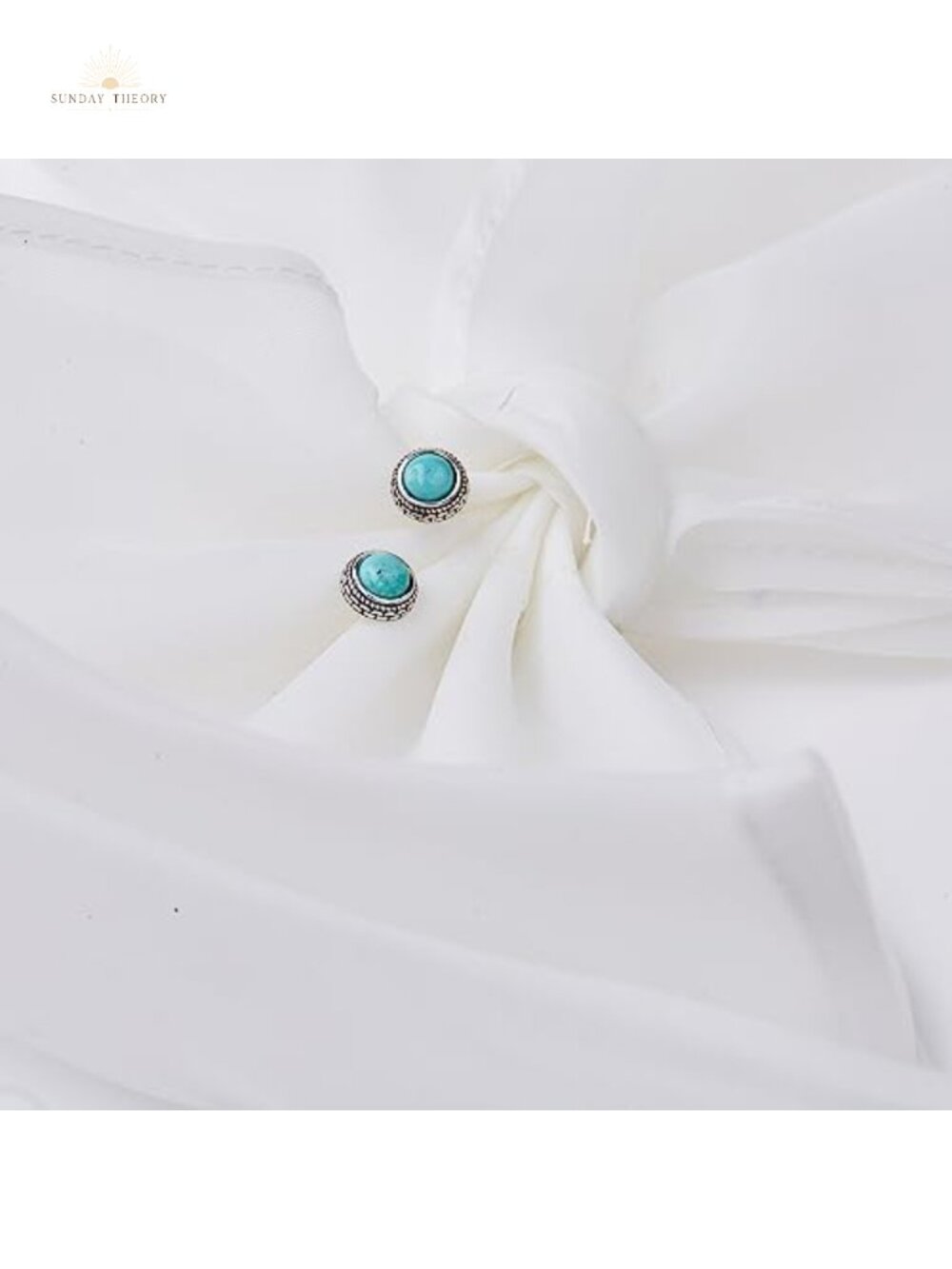 925 Sterling Silver Turquoise Choker Necklace Adjustable Handmade Gemstone - Picture 3 of 6